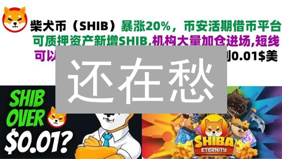 还在愁？掌握Shib币管理，对比传统理财，教你最大化收益！